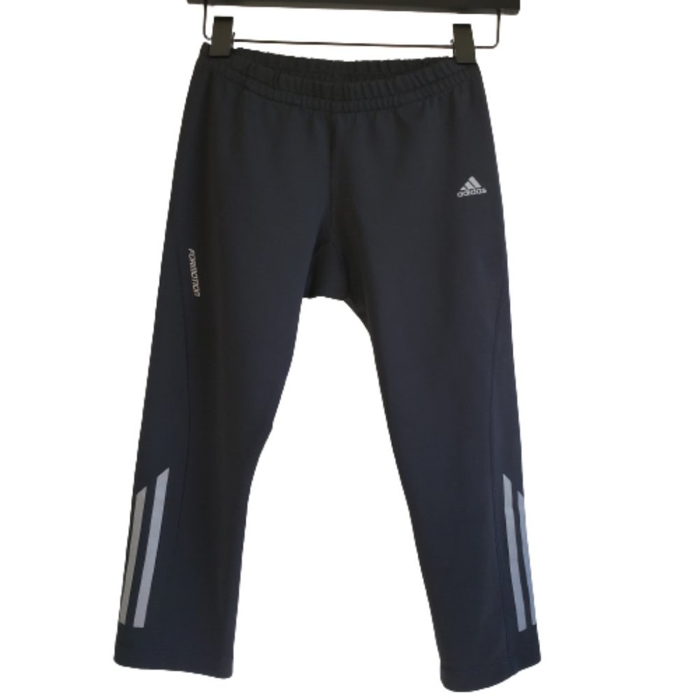Adidas Formotion Capri Leggings Black Size Small Gray Reflective stripes